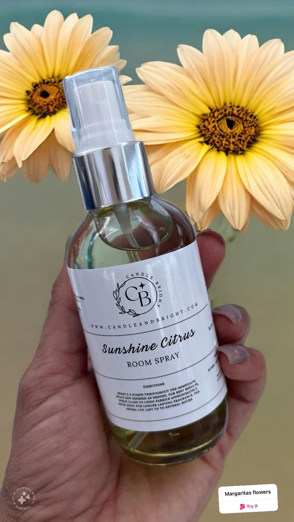 Eco-Friendly 4 oz Room Spray β Natural and Refreshing Scent