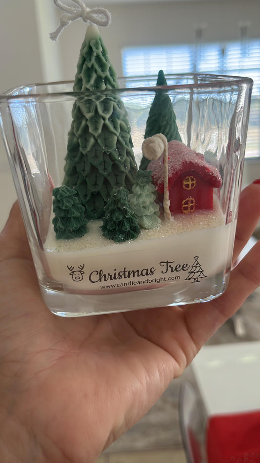 Christmas Tree Handmade Candle
