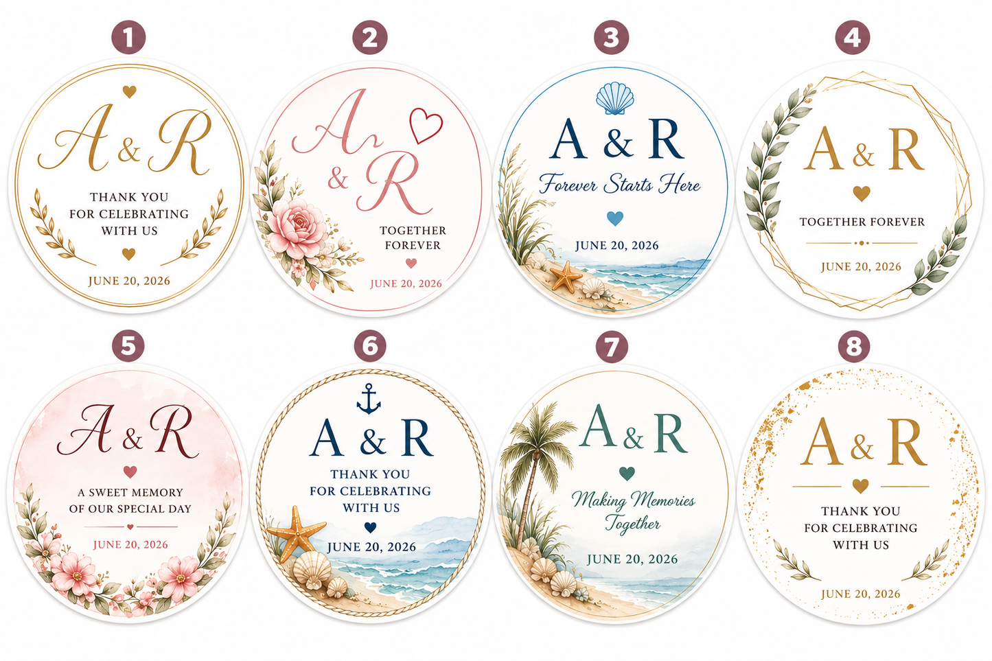 Personalized Marine Paradise Candle, Beach Wedding Favor, Seashell Decor, Soy Wax