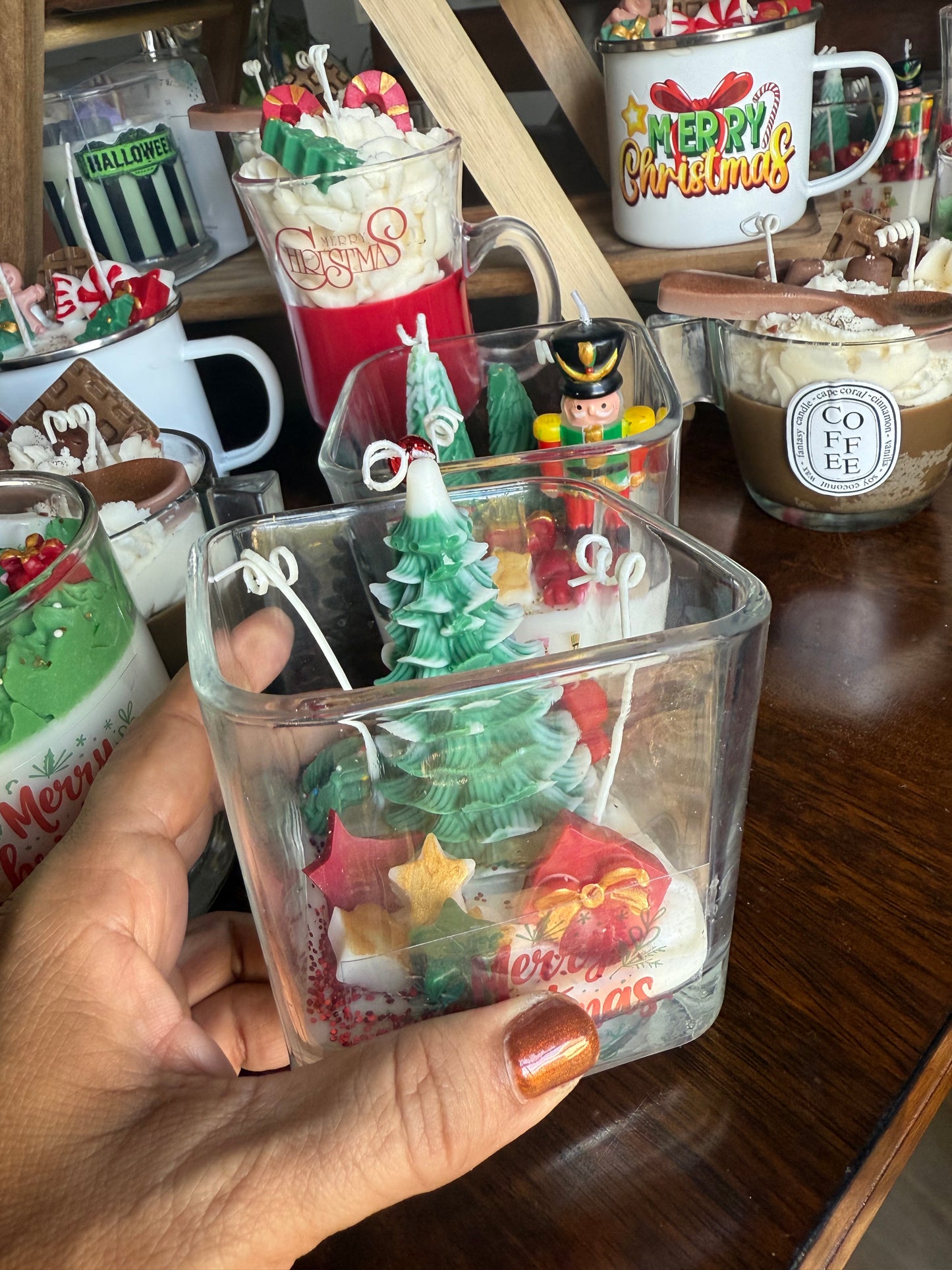 Christmas Tree Handmade Candle