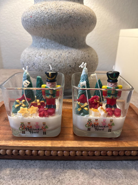 Nutcracker Christmas candle