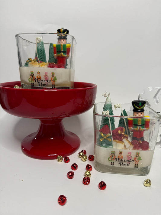 Nutcracker Christmas soy candle