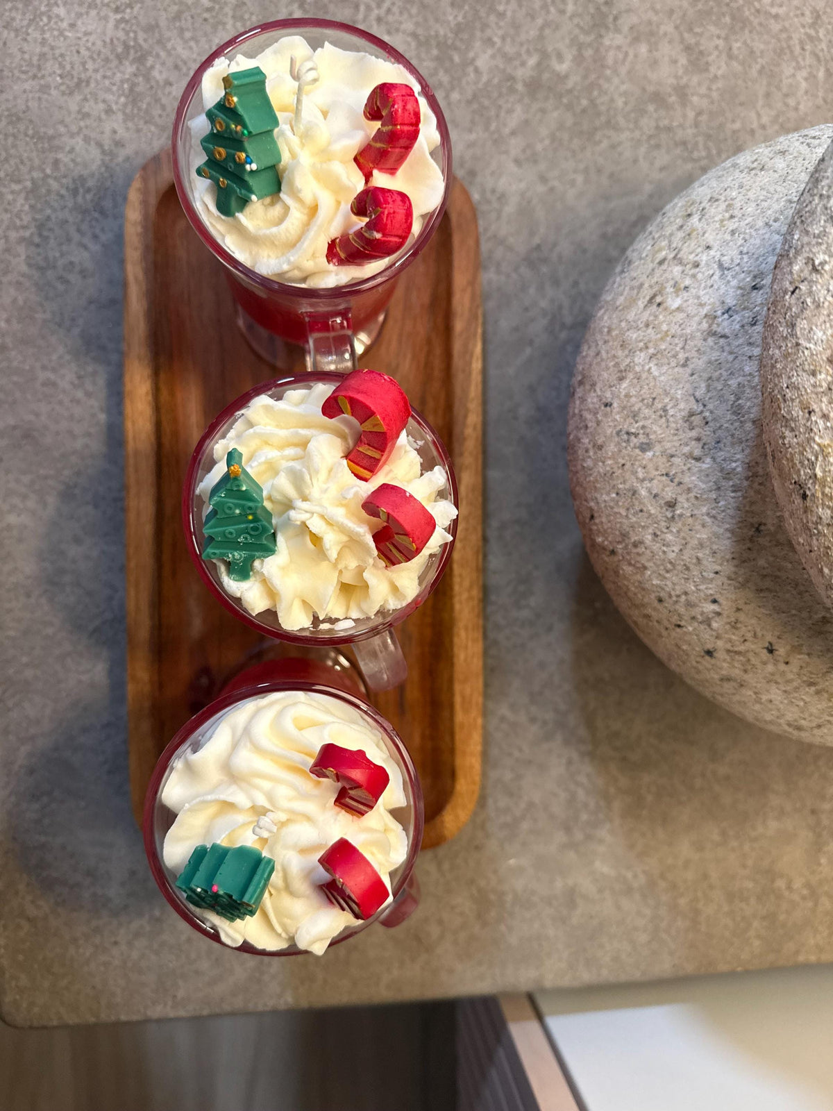 Christmas Mug Candle – Whipped Cream Hot Cocoa Style, Hand-Poured Soy Wax