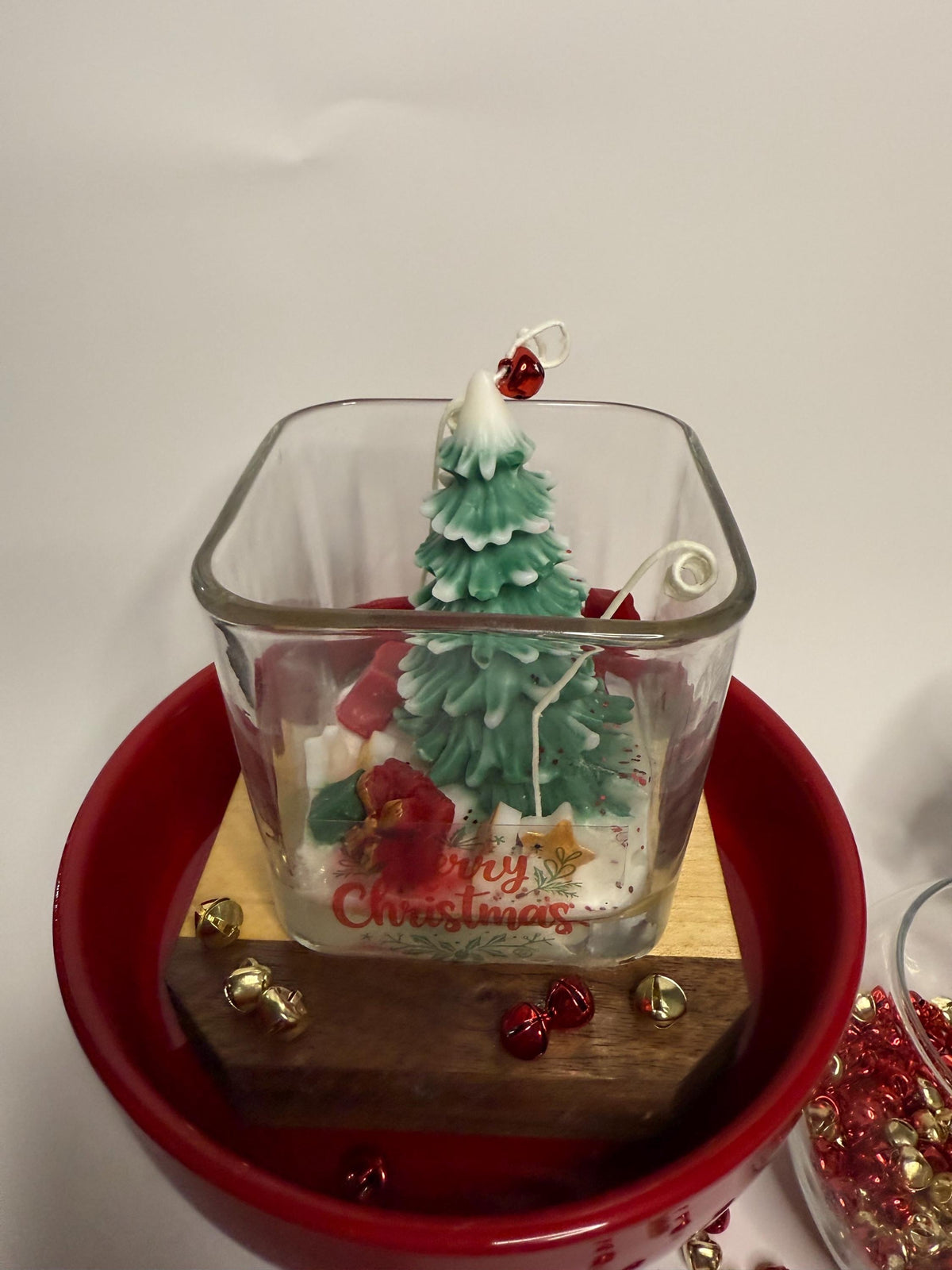 Handmade Christmas Tree Candle – Pine Scented Holiday Decor