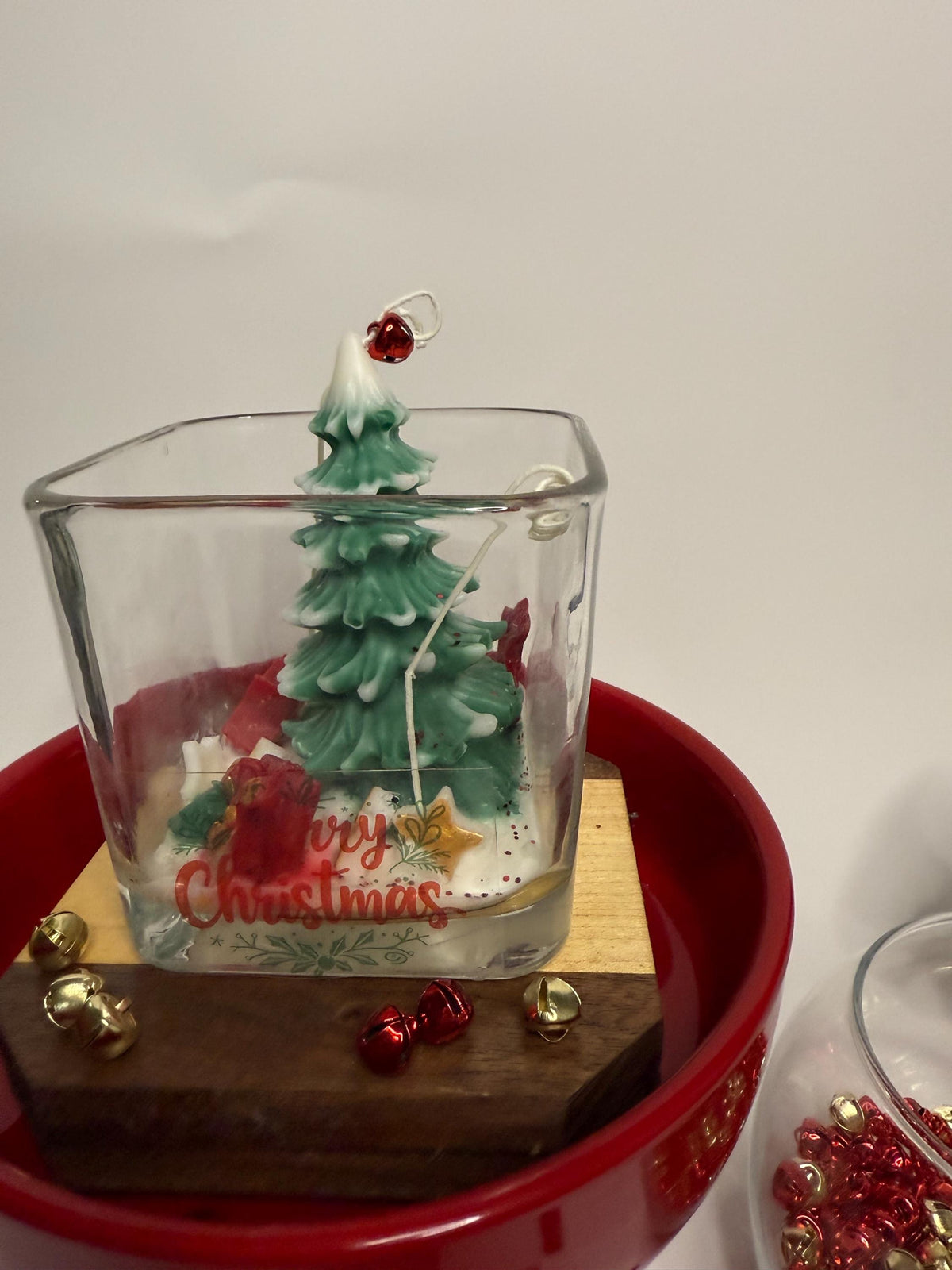 Handmade Christmas Tree Candle – Pine Scented Holiday Decor