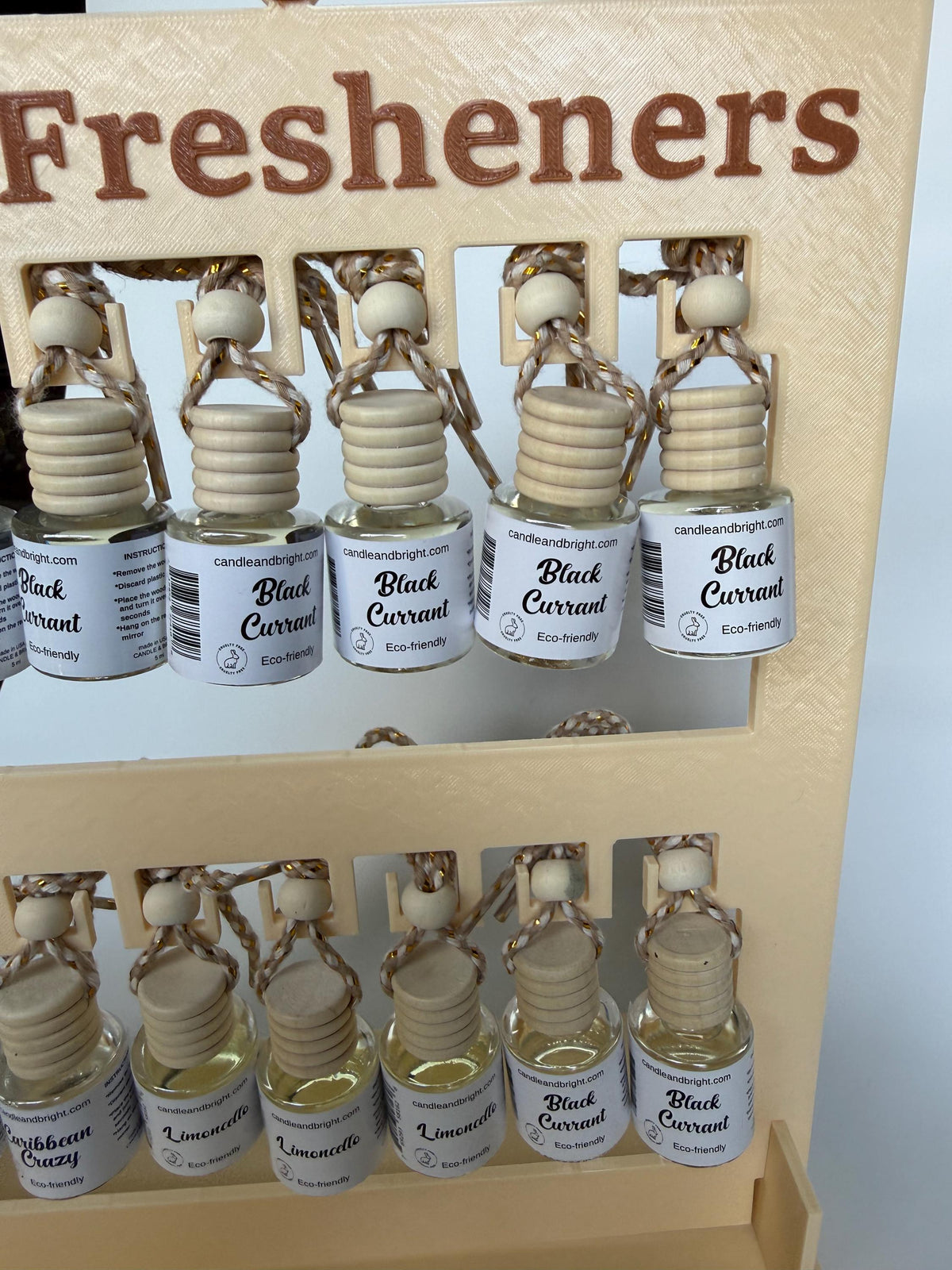 Personalized 16-Slot Car Air Freshener Display Stand for Vendors