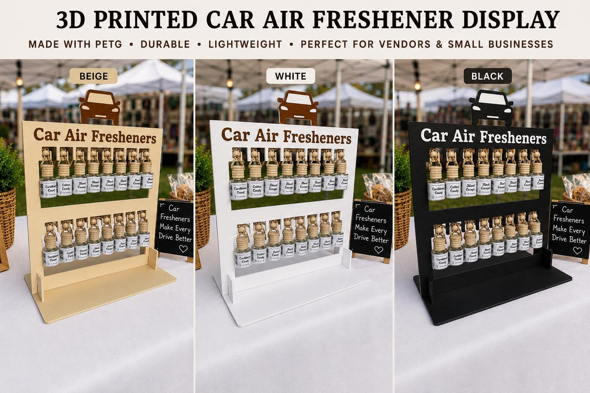 Personalized 16-Slot Car Air Freshener Display Stand for Vendors