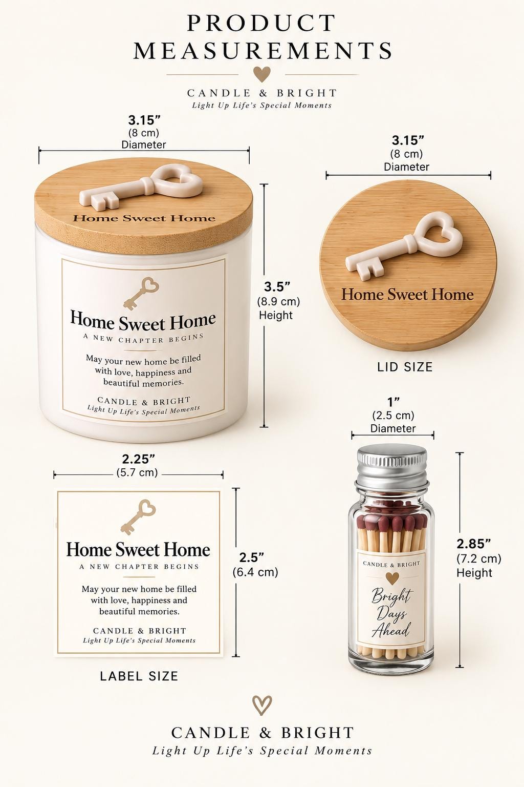 Home Sweet Home Realtor closing gift soy candle