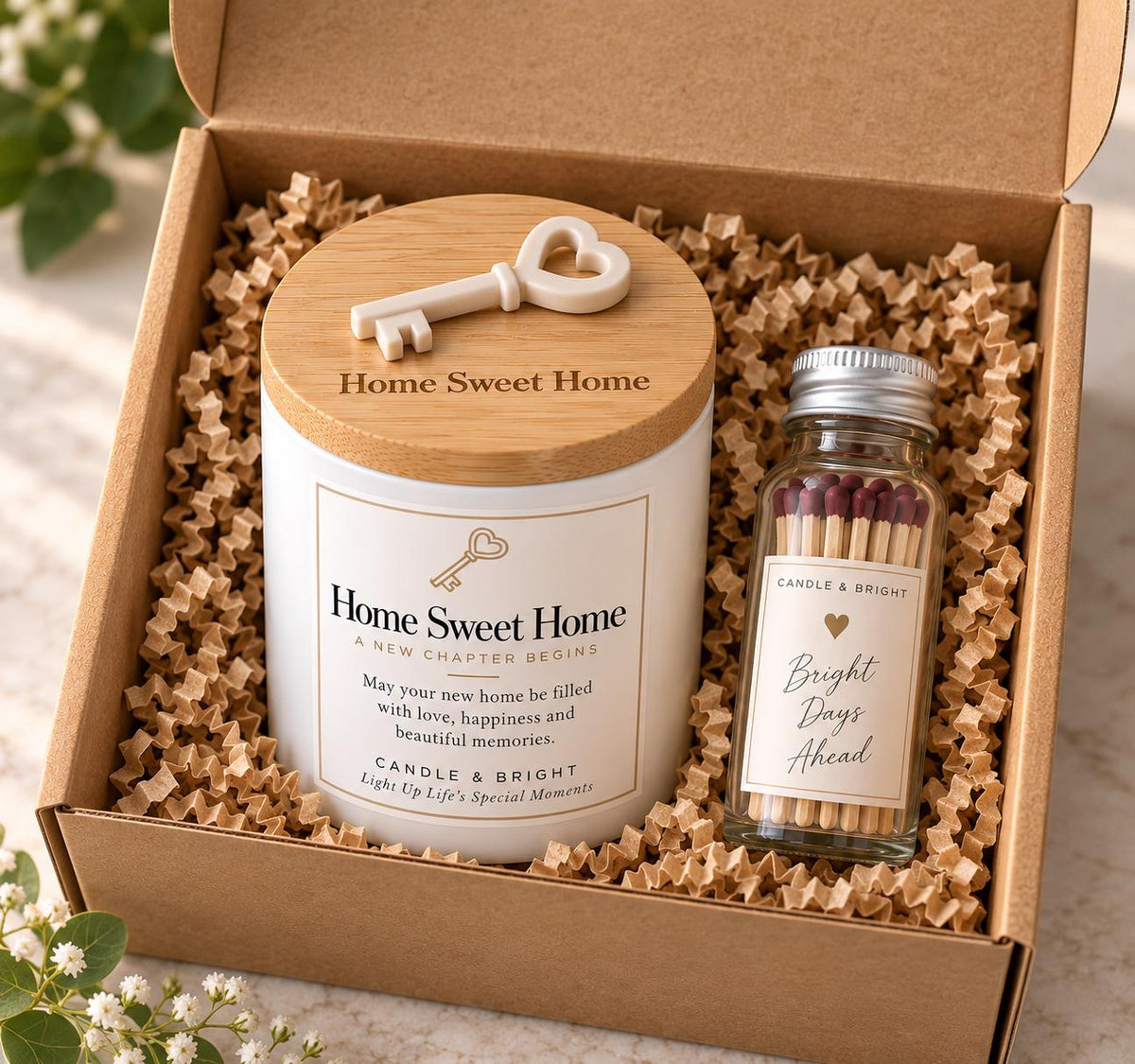 Home Sweet Home Realtor closing gift soy candle