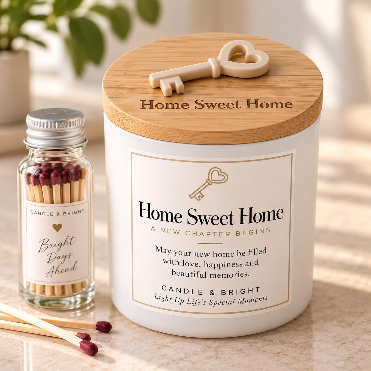 Home Sweet Home Realtor closing gift soy candle
