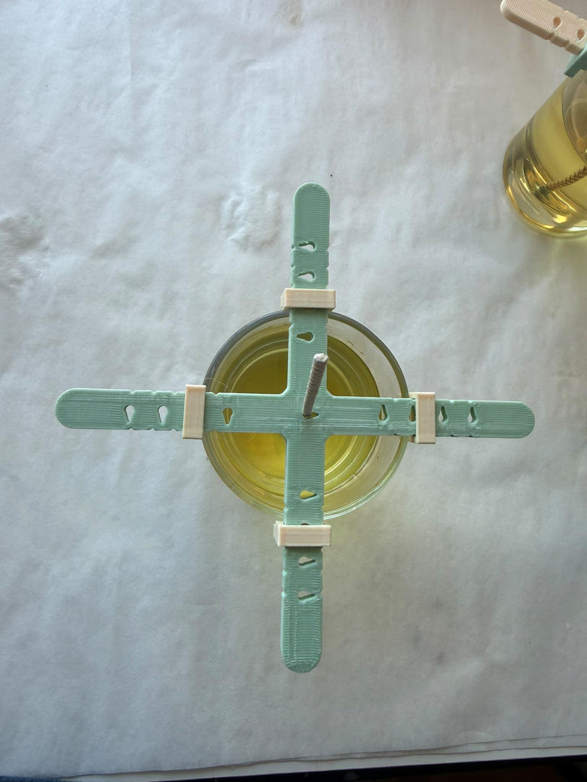 Adjustable Wick Centering Device – Reusable Candle Wick Holder for 7, 10 & 14 oz Jars