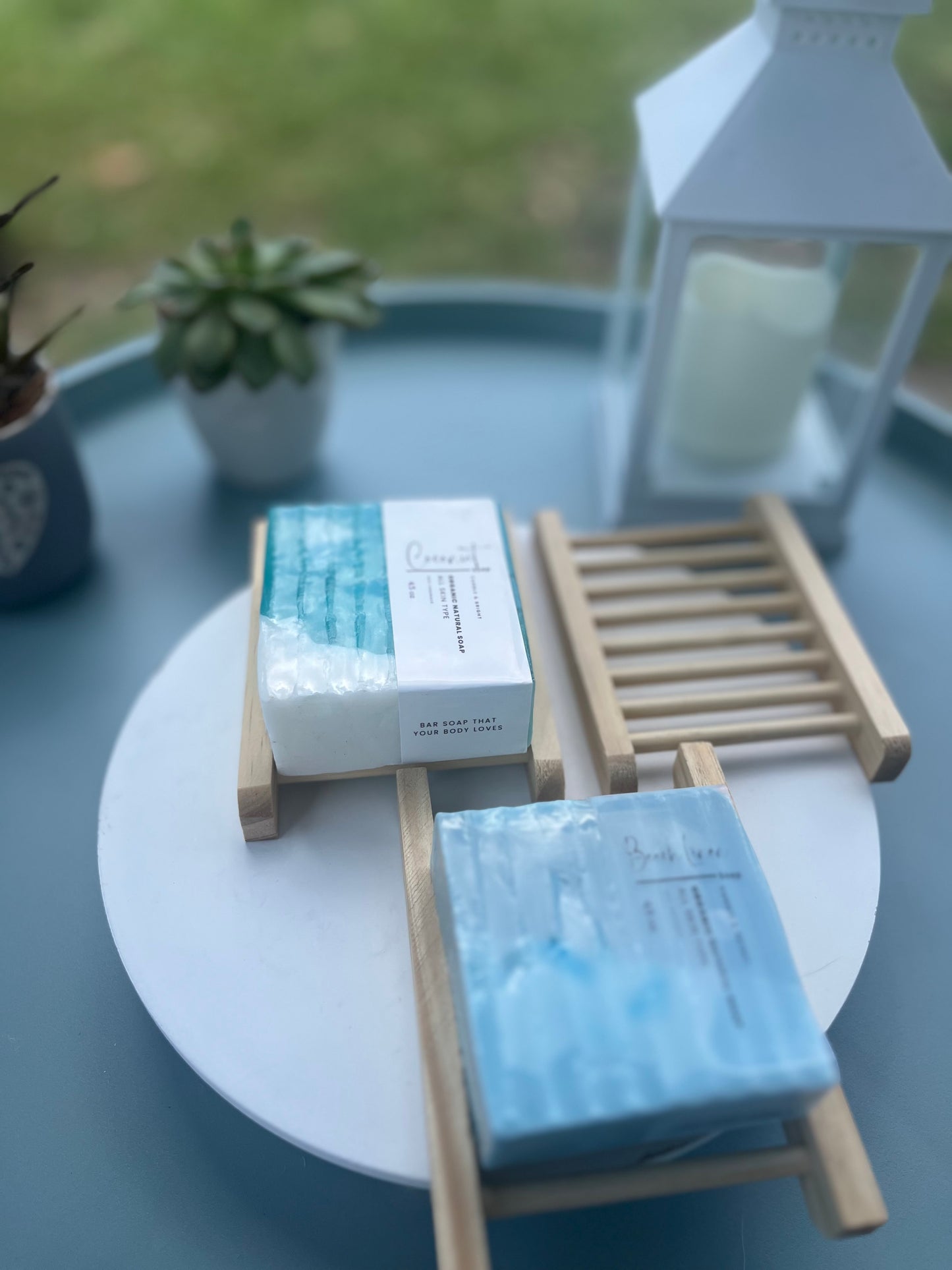 Bamboo soap dish