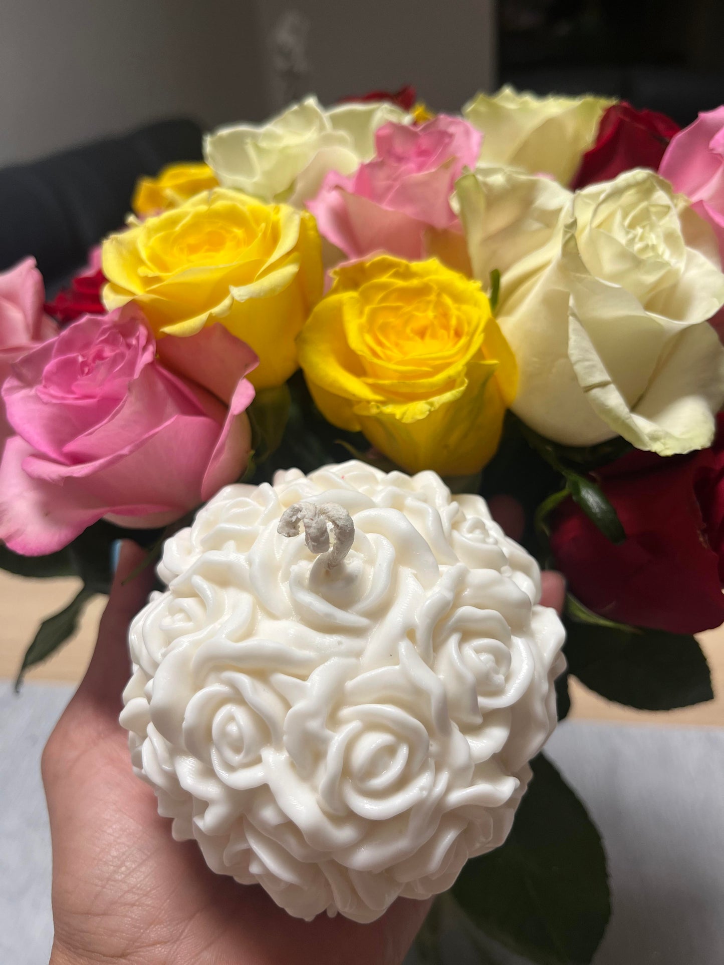 Bouquet of roses Candle