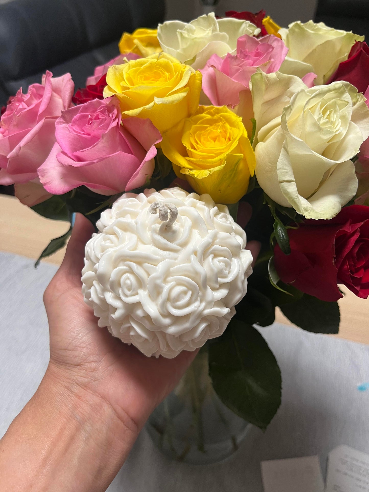 Bouquet of roses Candle